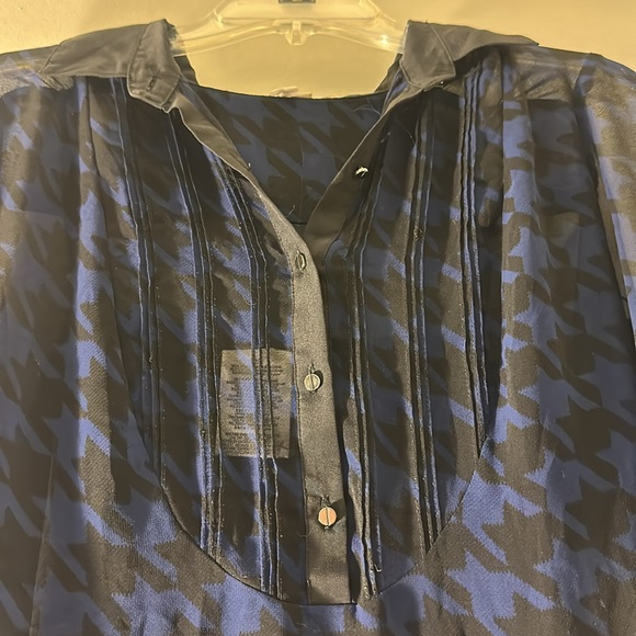 Sheer houndstooth with slip dress underneath - Picture 2 of 6